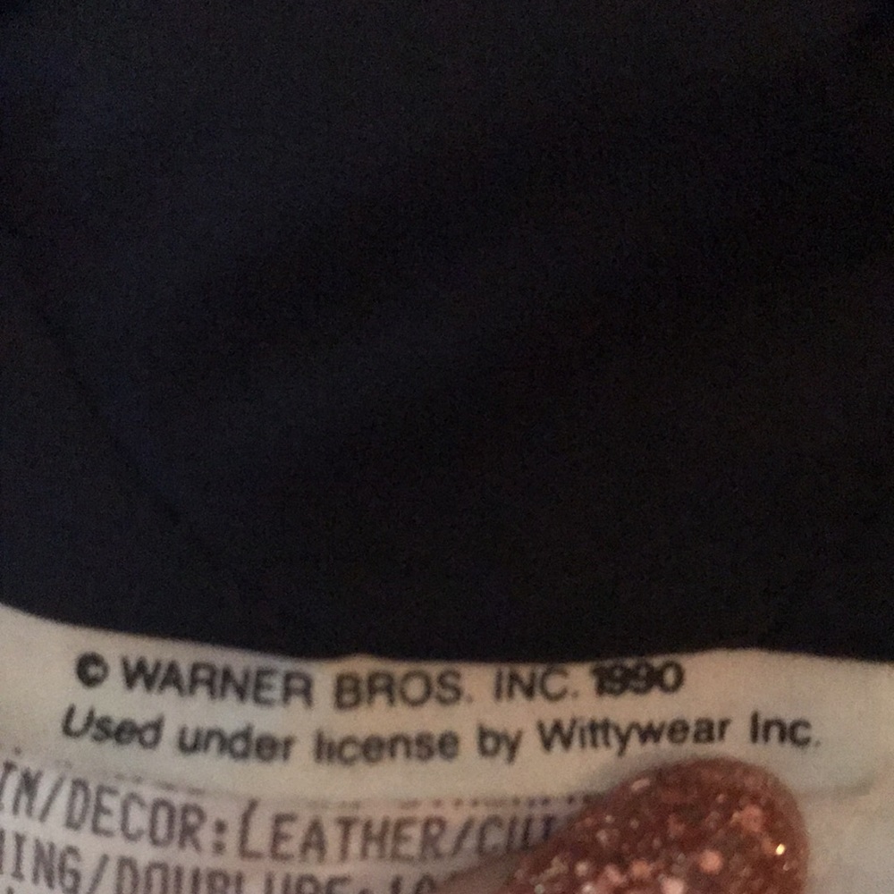 Warner Bros Tasmanian Devil Varsity Jacket Black - Picture 11 of 14